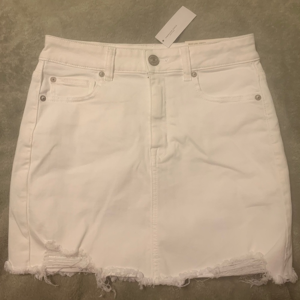 White American Eagle Denim Skirt